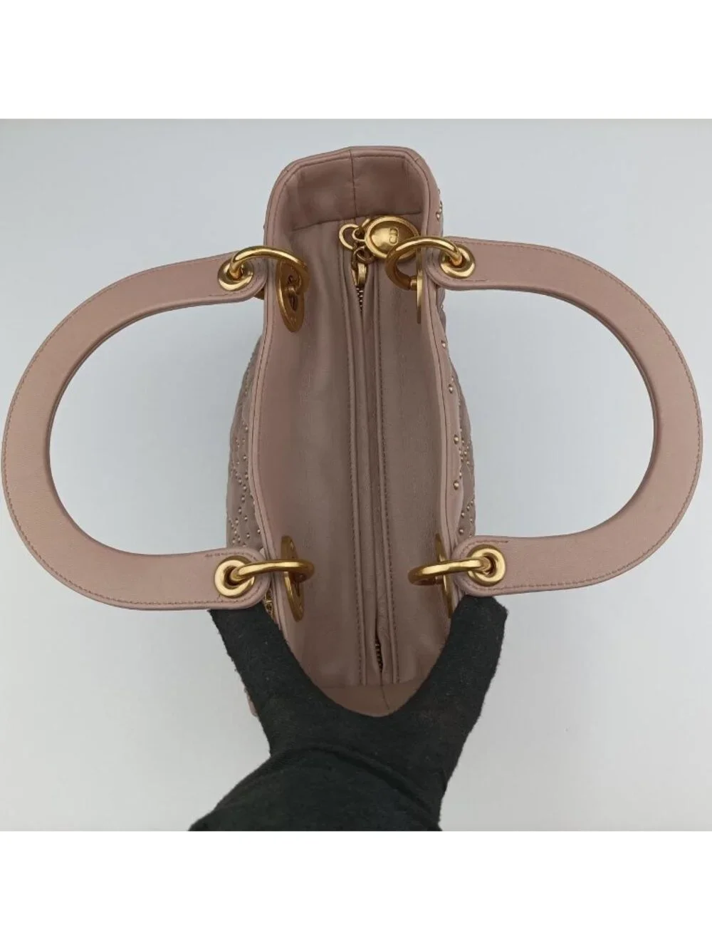 Dior Lady Pink Lambskin Handbag
